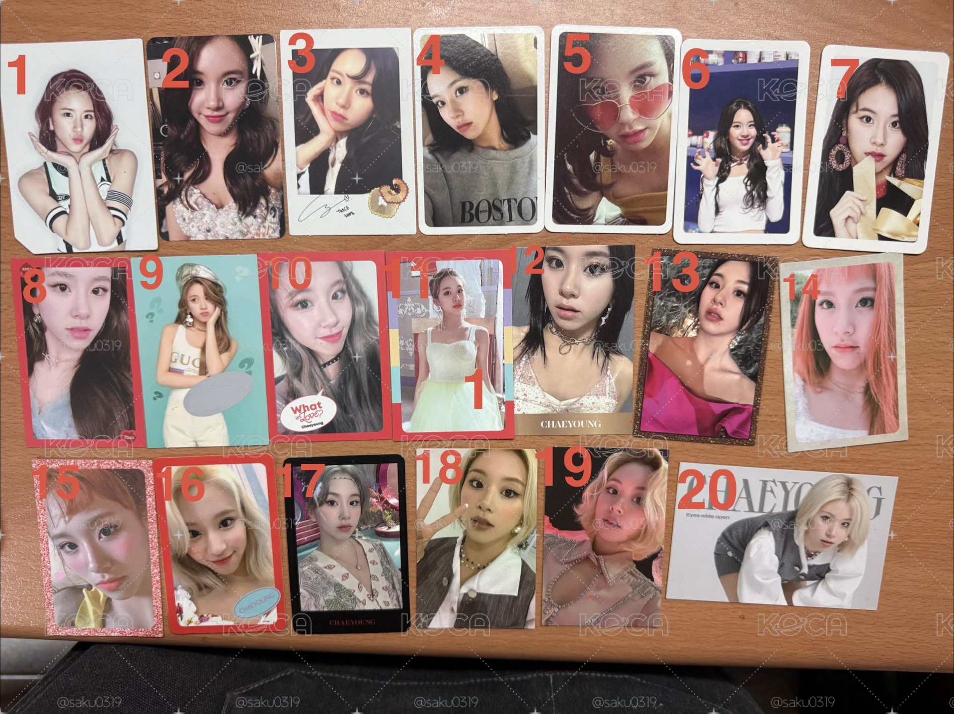 TWICE 彩瑛專卡區