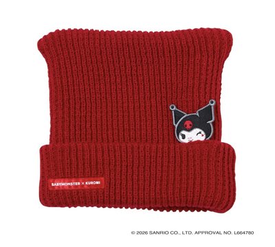 BABYMONSTER X Kuromi 酷洛米 帽子 針織帽 貓耳帽