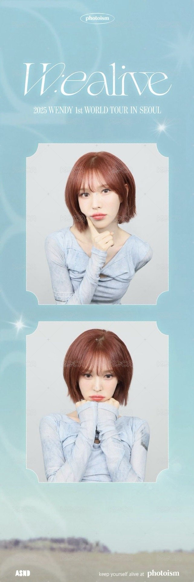 W:ealive photoism 人生四格卡  背面