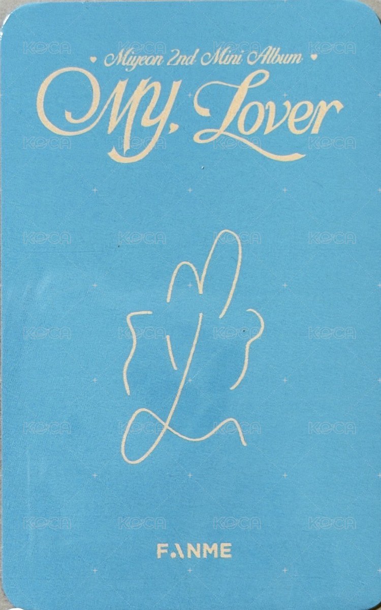 MY, Lover fanme 線上2.0 簽售卡  背面