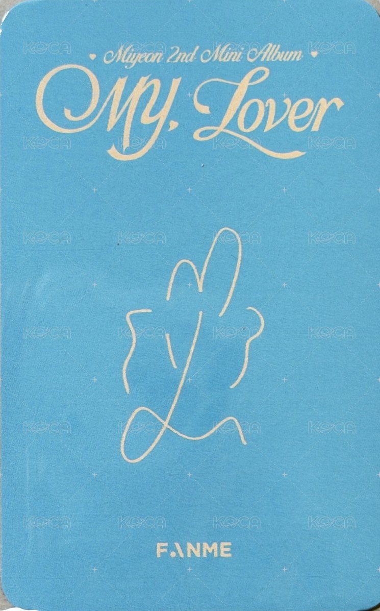 MY, Lover fanme 線上2.0 簽售卡  背面