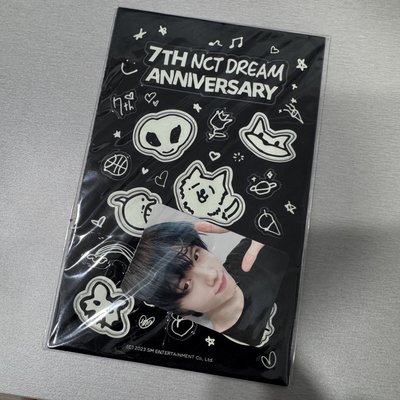 NCT DREAM 7TH ANNIVERSARY 螢光貼紙 志晟 小卡