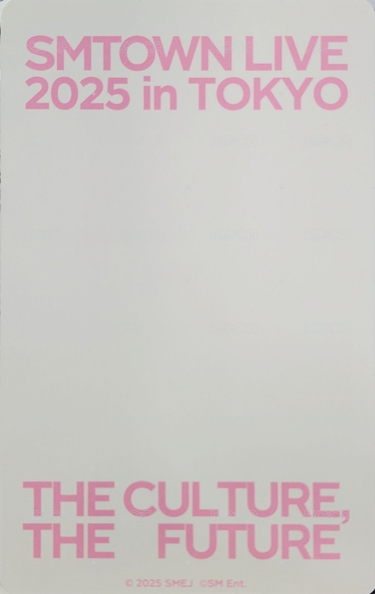 SMT LIVE 2025 東京場 滿額卡  背面