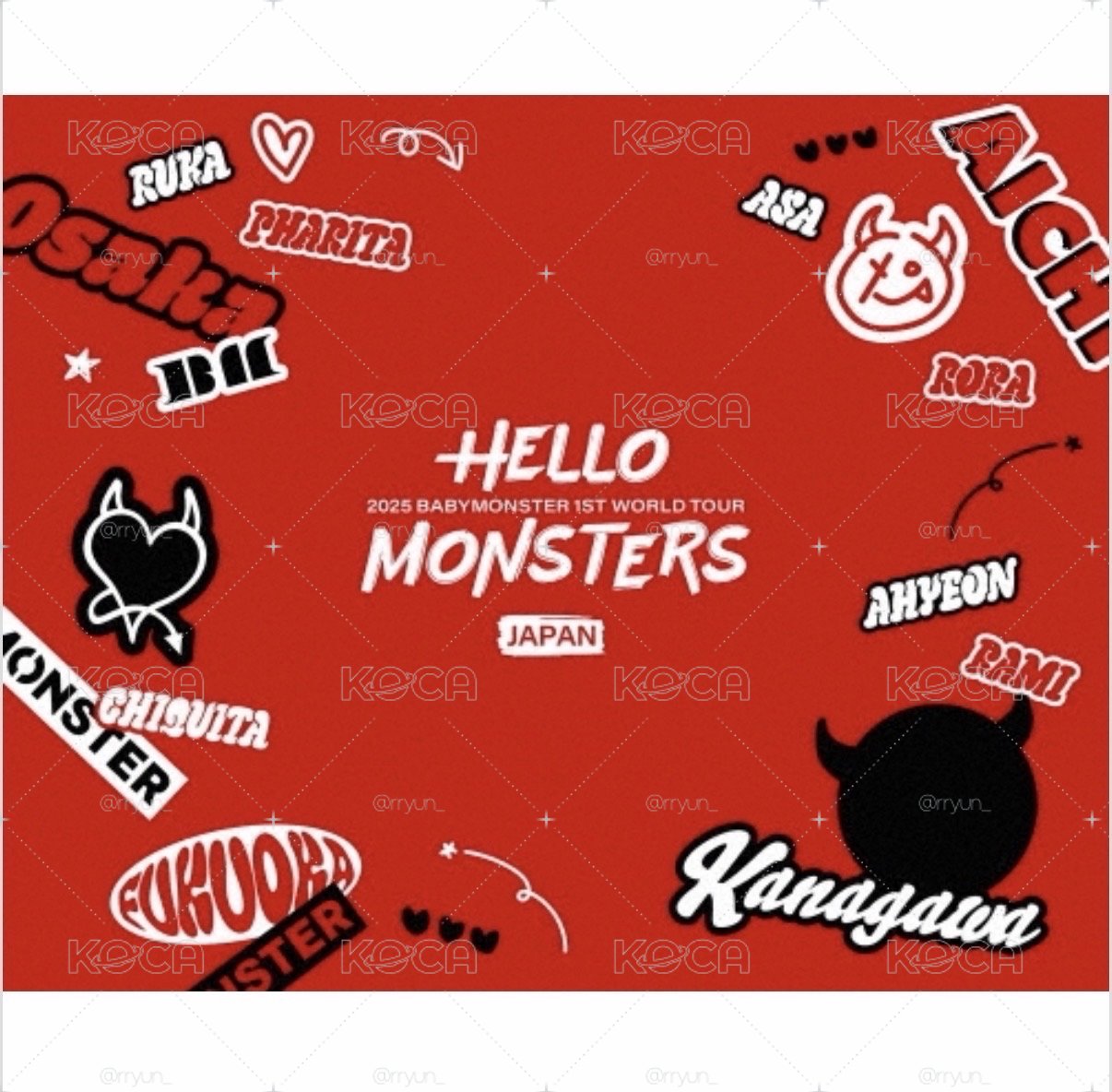 BABYMONSTER 25日本世巡 藍光