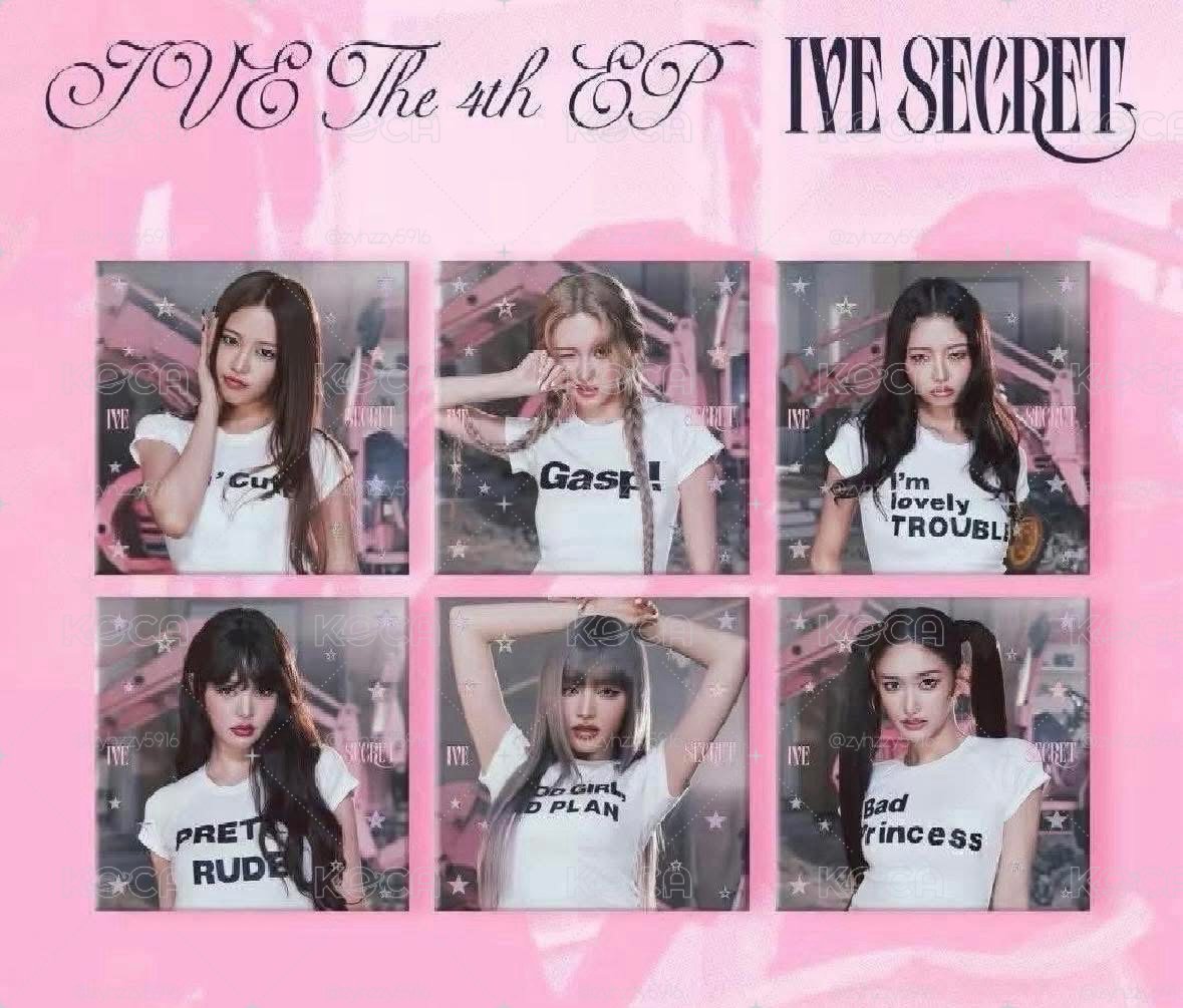 ive secret 單封未拆 標價六張一套