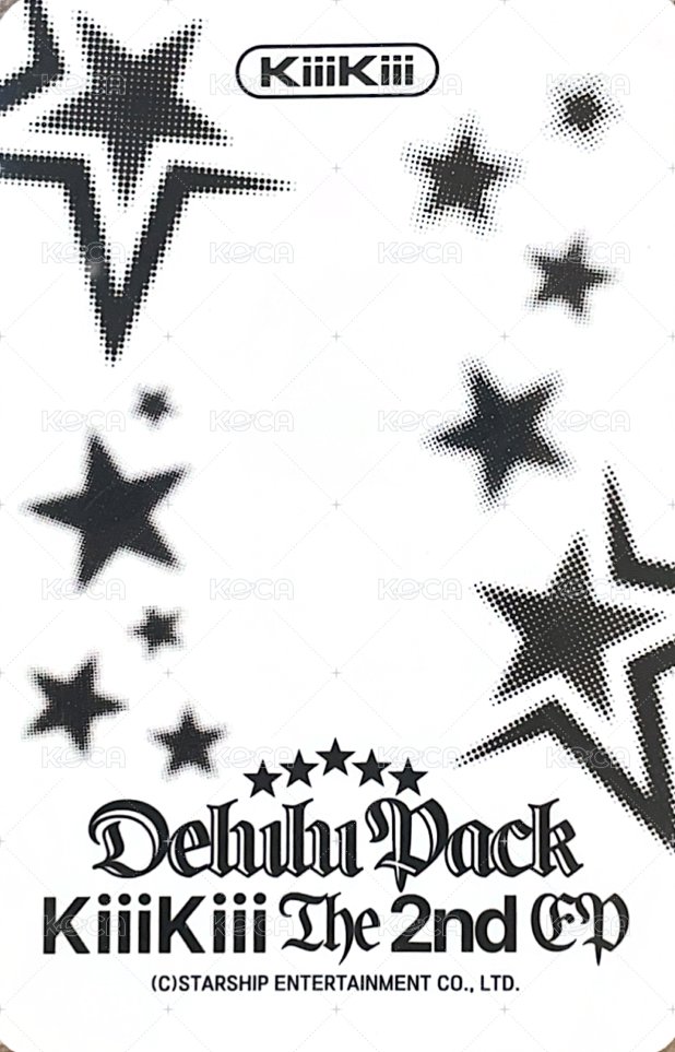 Delulu Pack 星船 預售 特典卡  背面