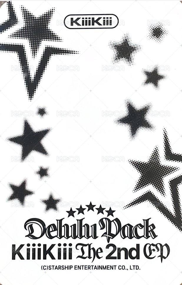Delulu Pack 星船 預售 特典卡  背面
