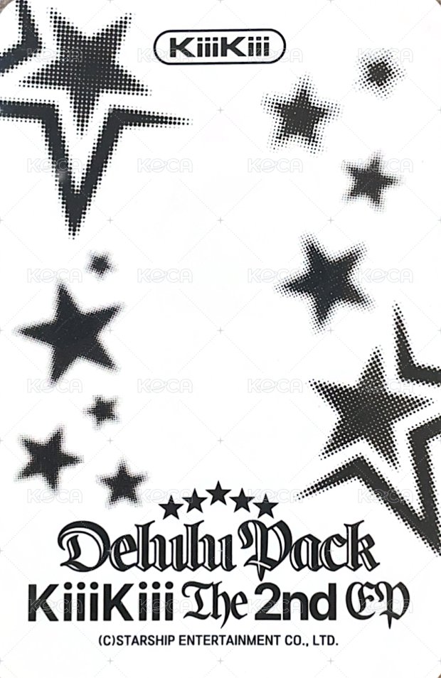 Delulu Pack 星船 預售 特典卡  背面