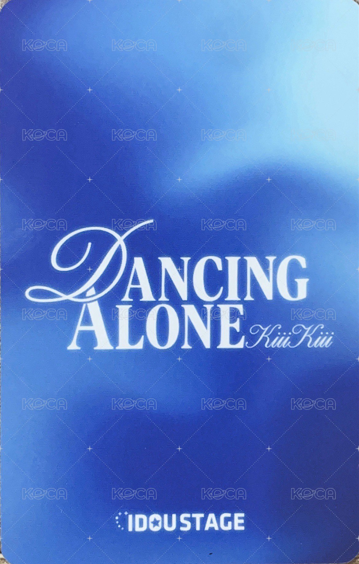 DANCING ALONG 愛豆驛站 1.0 簽售卡  背面