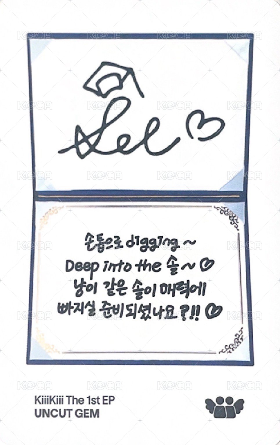 UNCUT GEM 專輯卡 GROUNDWORK ver. 背面