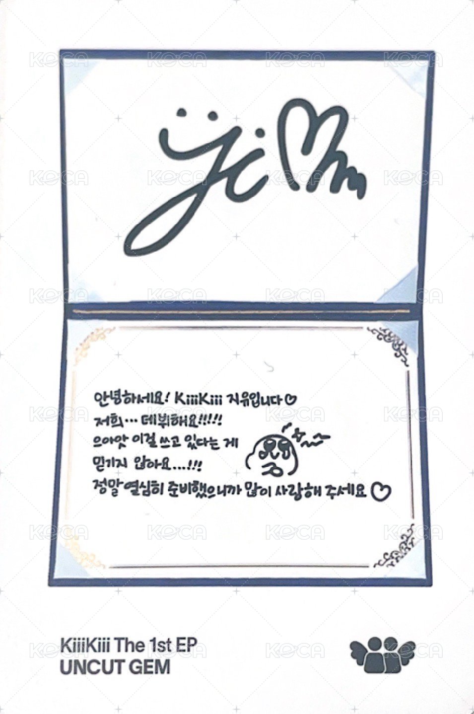 UNCUT GEM 專輯卡 GROUNDWORK ver. 背面