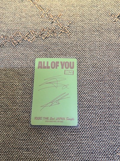 All of You 專卡與特典
