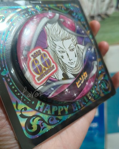 JS獵人 HUNTER X HUNTER 西索 25生日徽章 日版 原畫