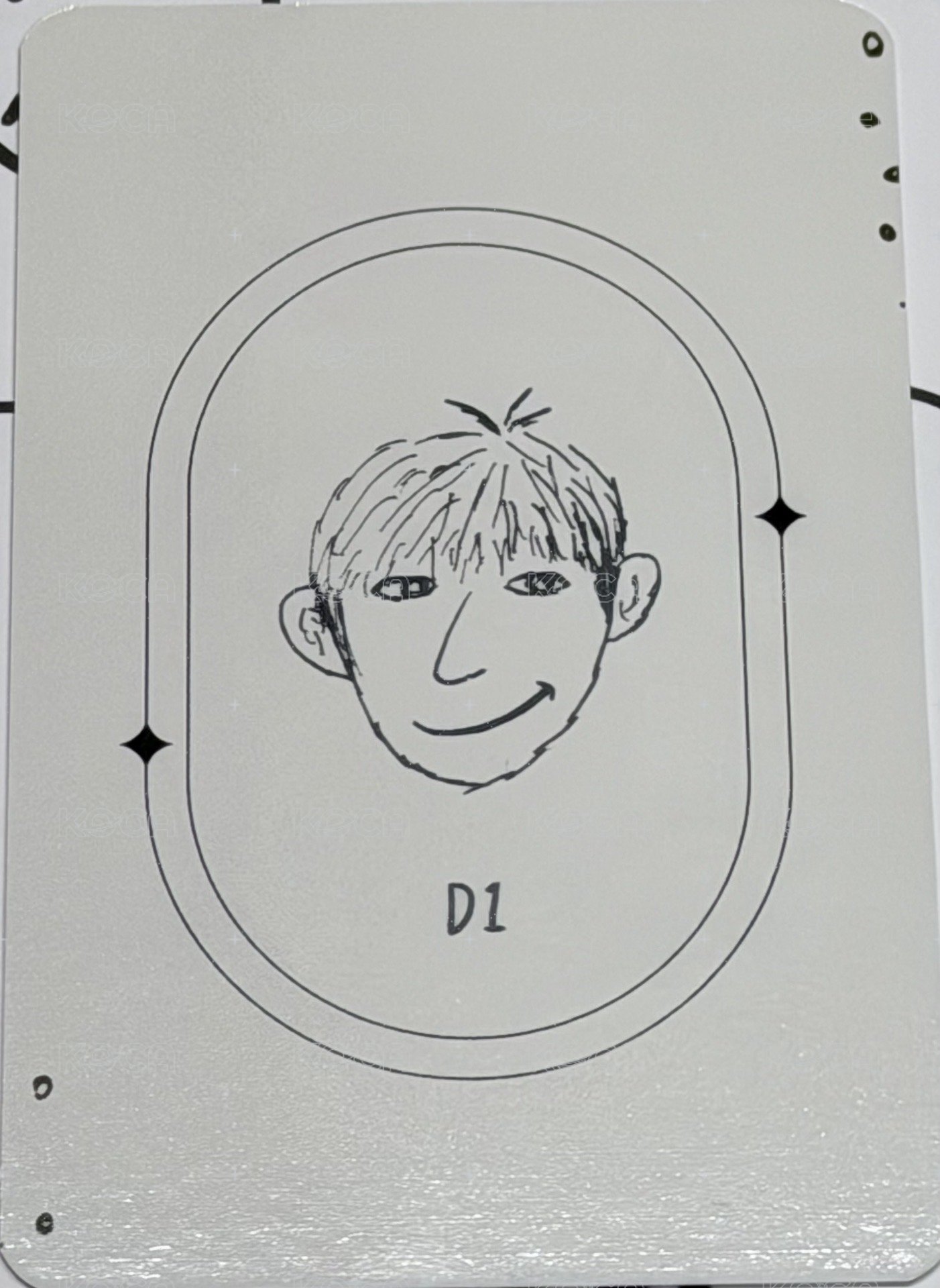 迷你七 knpops 簽售卡  背面