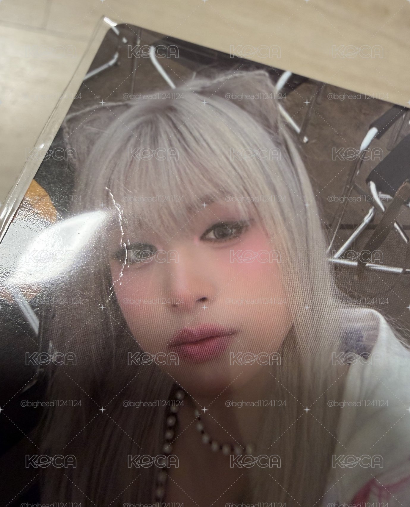 全新官方正版 Babymonster PSYCHO 黑色毛絨球 吊飾 賢 Ahyeon Asa 小卡組