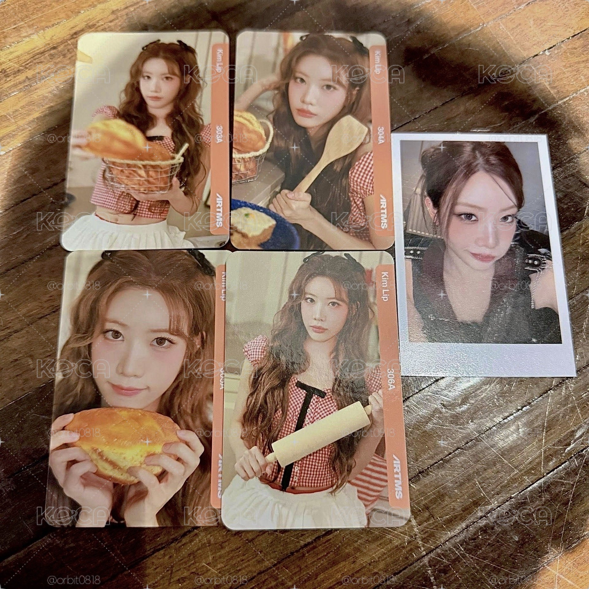 Kim Lip 麵包卡+特典卡