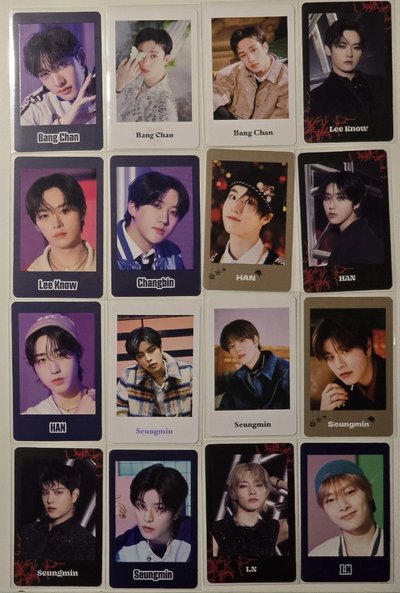 Stray Kids 一系列周邊小卡組(燦／旻／彬／城／玟／寅)