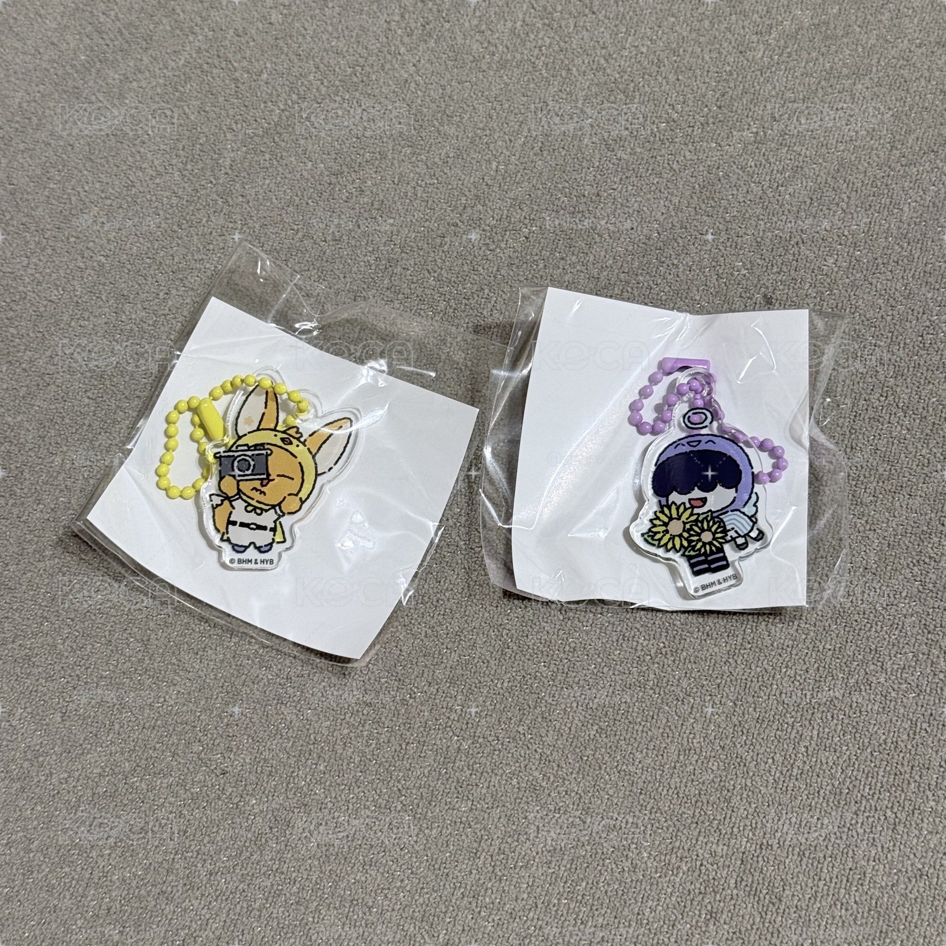 夏日角巴兔 隨機扭蛋吊飾 黃春+哼阿寧