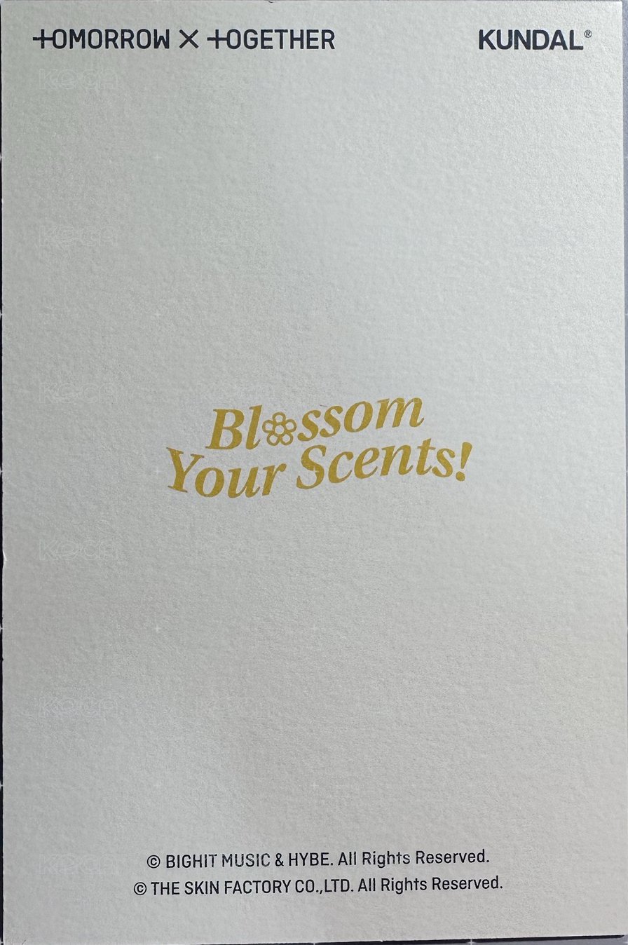 KUNDAL Blossom Your Scents! 代言卡  背面