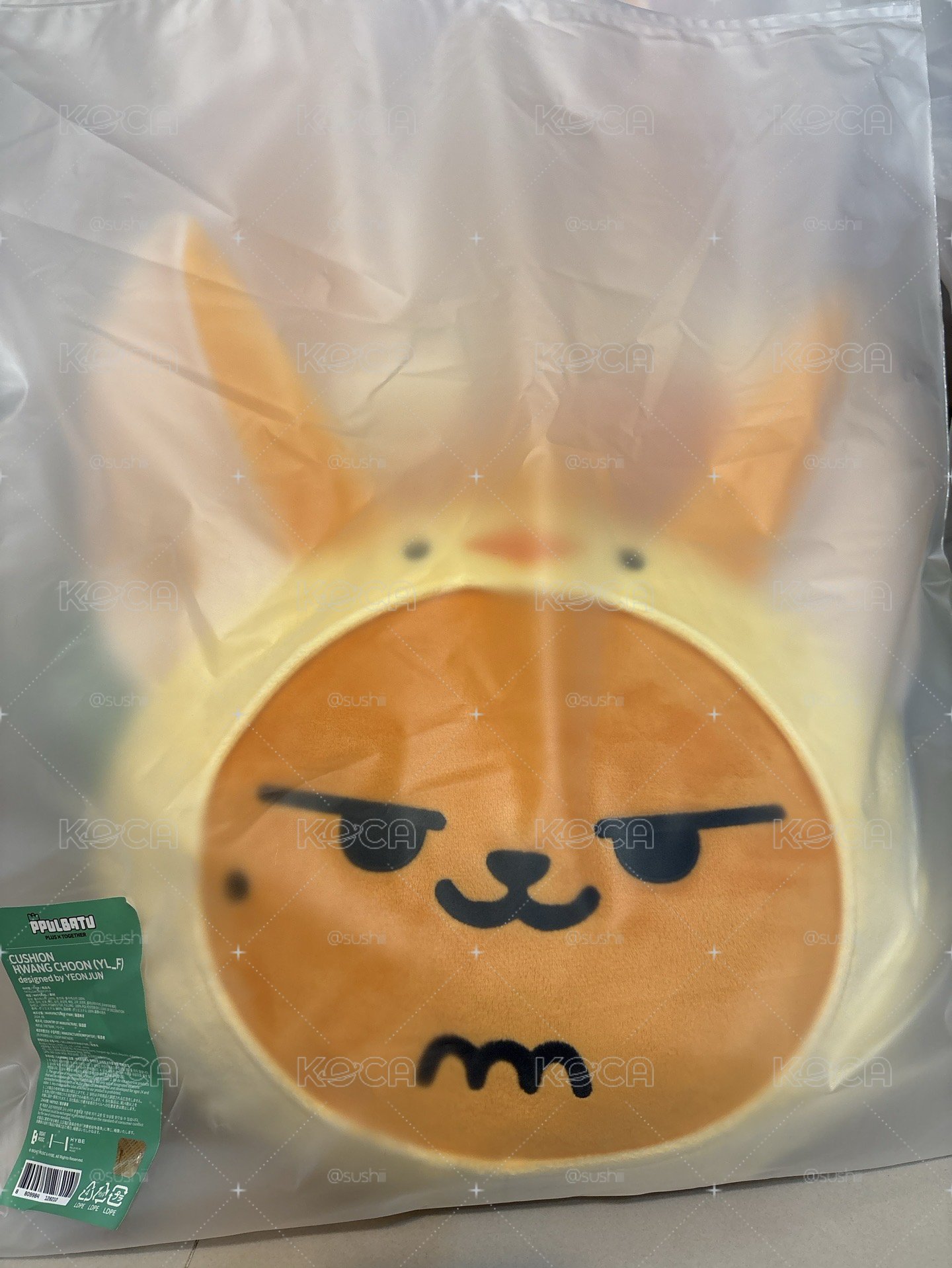角巴兔抱枕