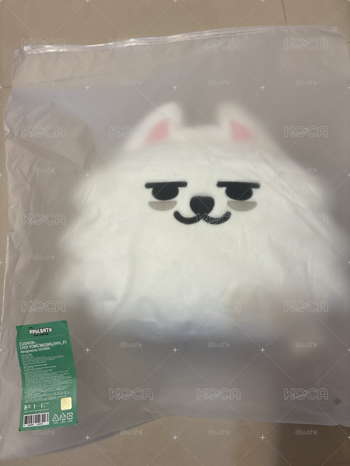 角巴兔全員抱枕