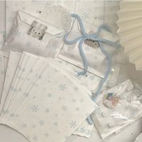 藍色雪花紙袋（10個）