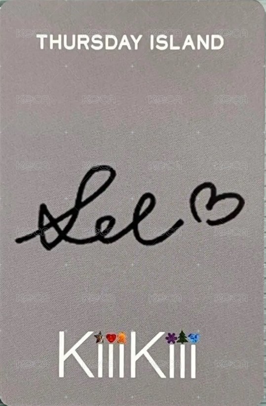 THURSDAY ISLAND 2.0 代言卡  背面