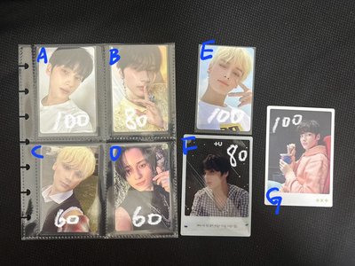 竣 彬 圭 顯 寧的小卡＆專輯配置