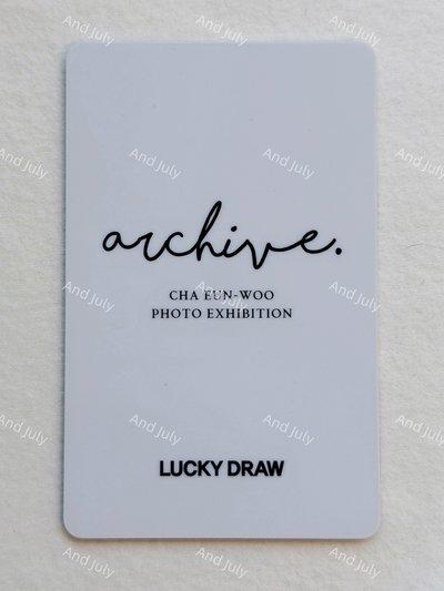 車銀優 ARCHIVE 攝影展 線下幸運卡