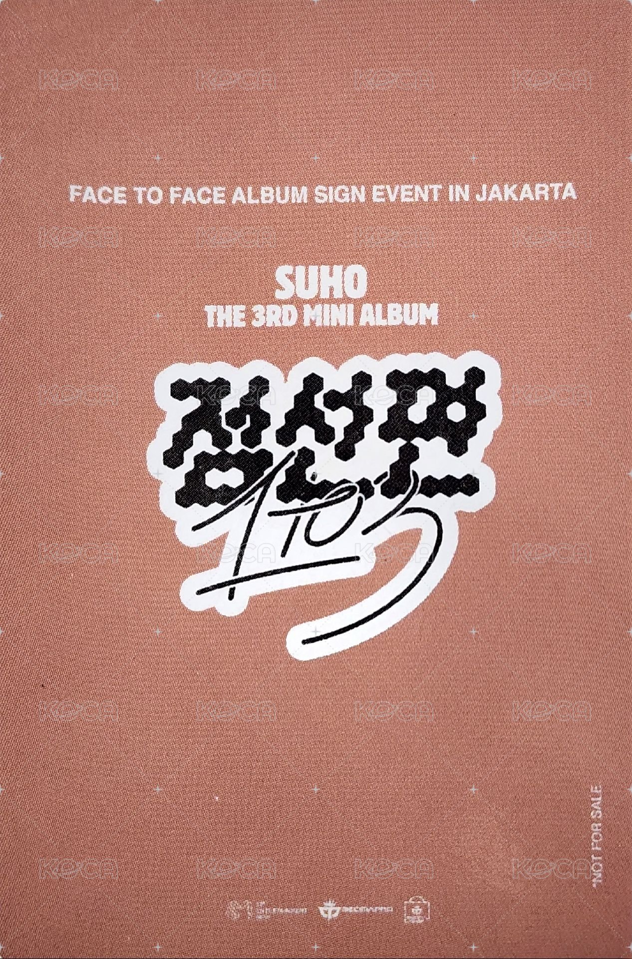 點線面 1 to 3 Mecima 簽售卡  背面