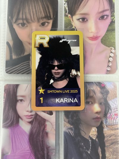 Karina金邊入場卡綁圖二