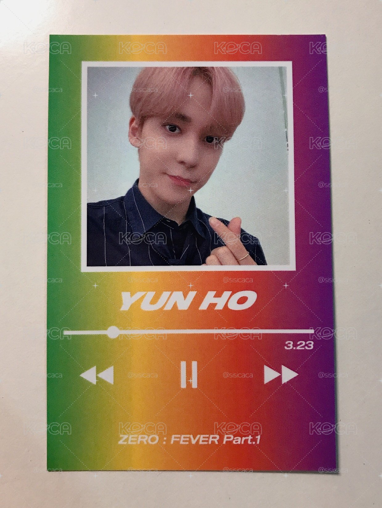 丁潤浩 FEVER pt.1 JP POP UP STORE 抽選卡