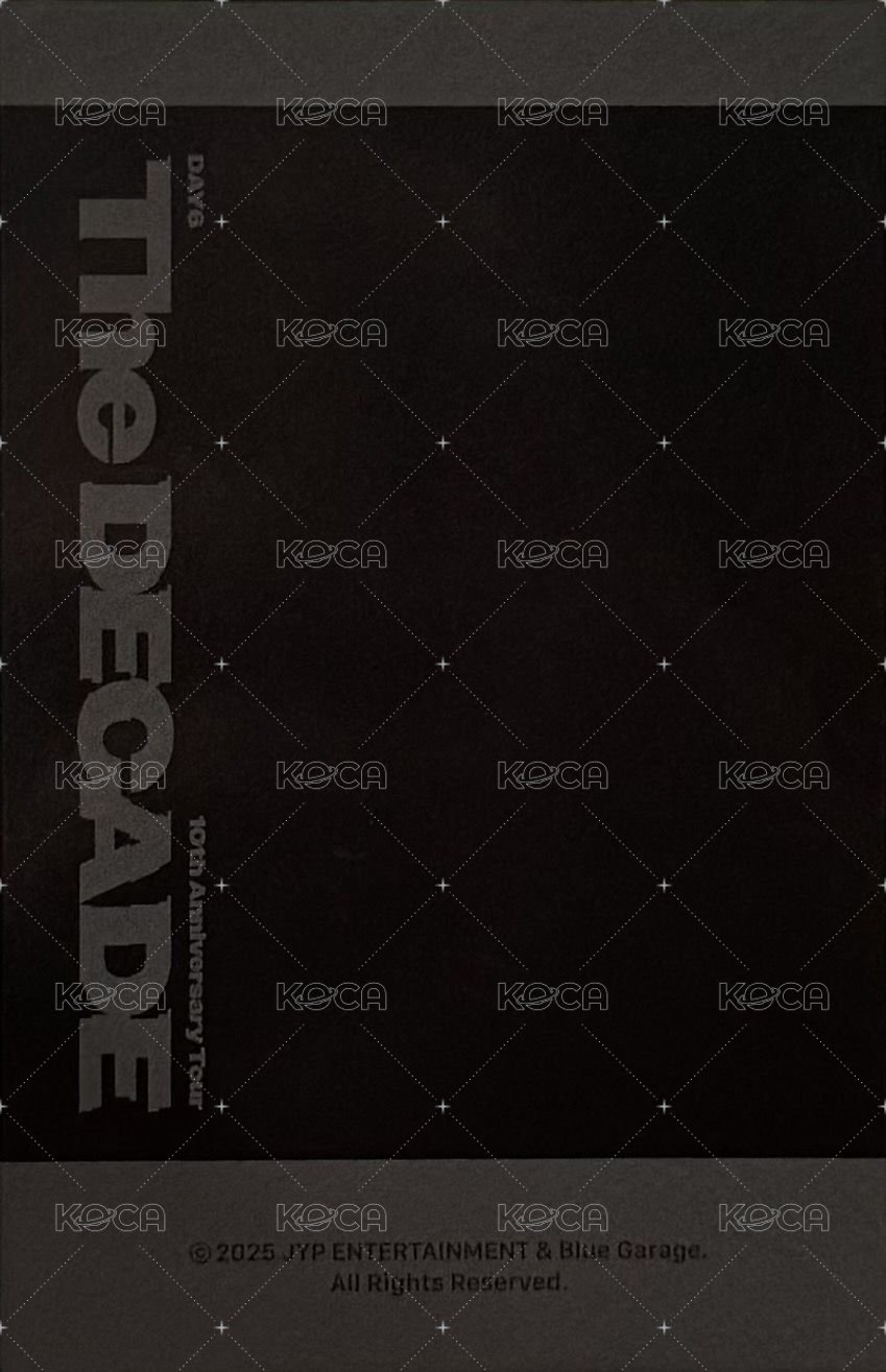 10週年 摺疊扇 周邊卡  背面