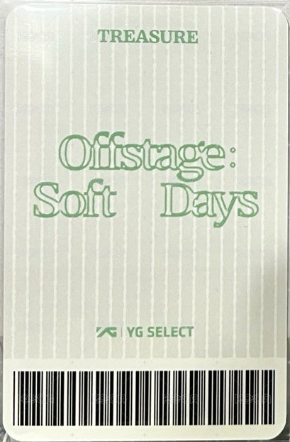 26年曆 YG線下特典 年曆卡  背面