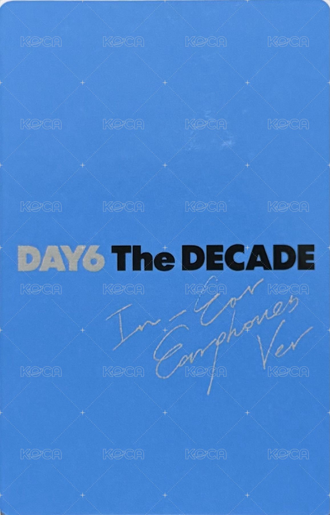 正四 耳機專 專輯卡  背面