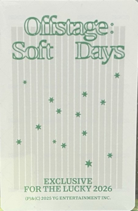 26年曆 wvs 幸運卡  背面