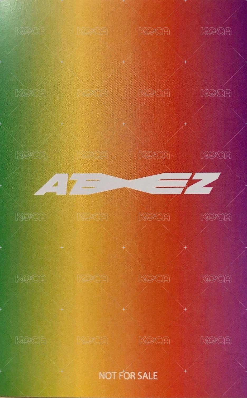 Fever pt.1 ATEEZ JP POP UP STORE 抽選卡  背面