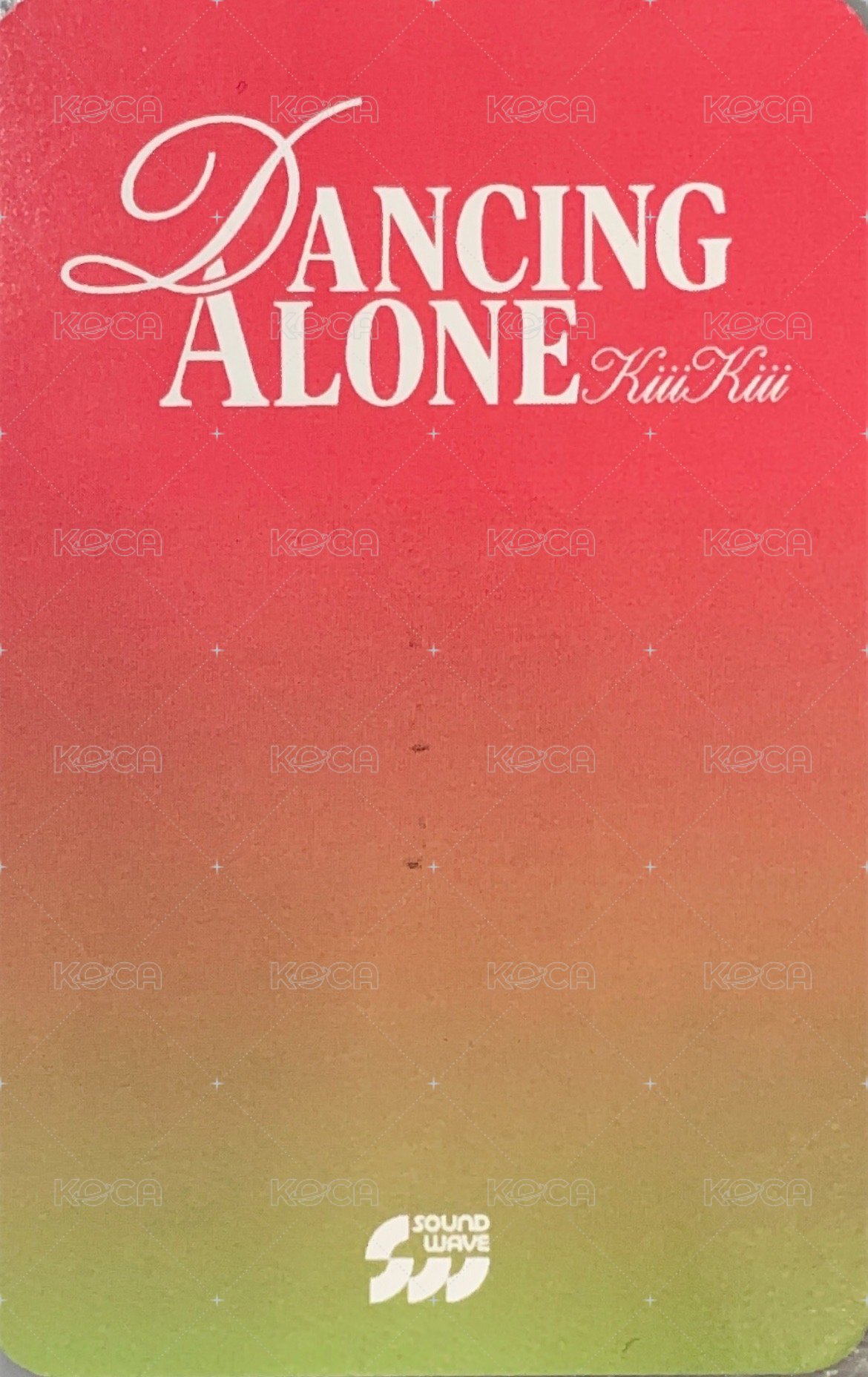 DANCING ALONG sw 3.0 簽售卡  背面