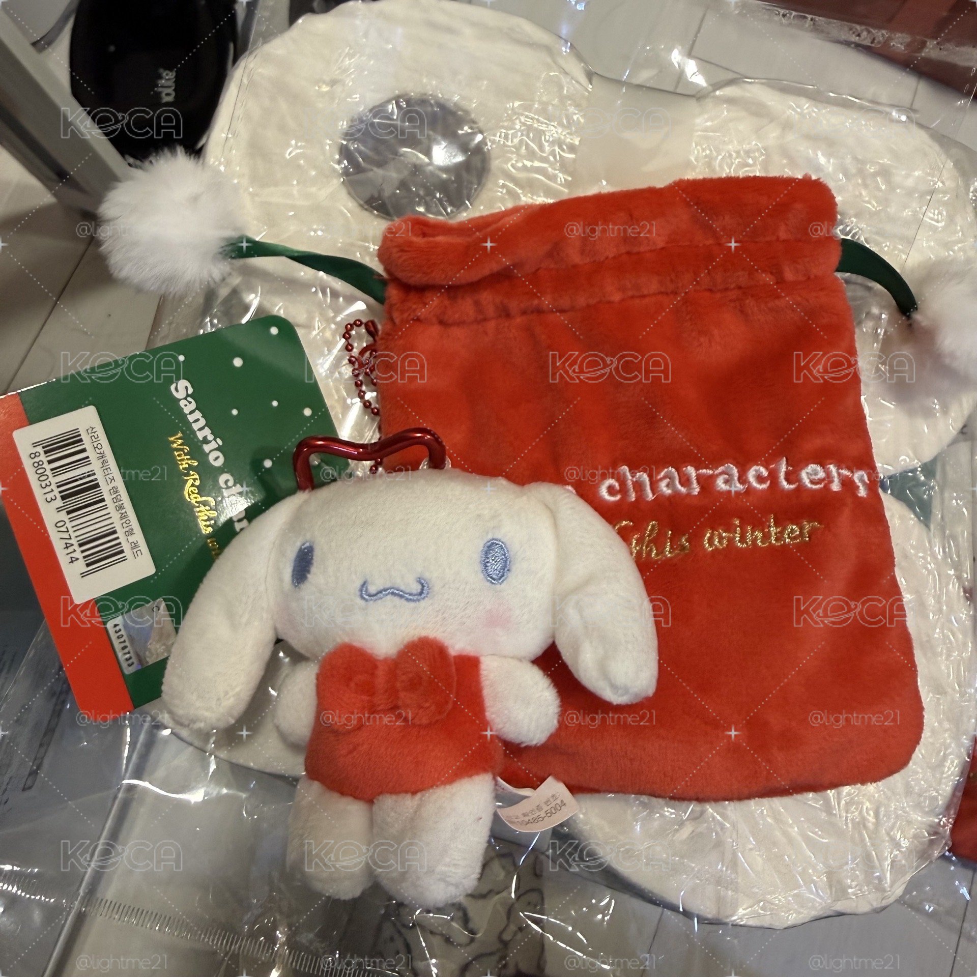 韓國三麗鷗聖誕快閃 盲袋吊飾 大耳狗 丹尼爾 lala