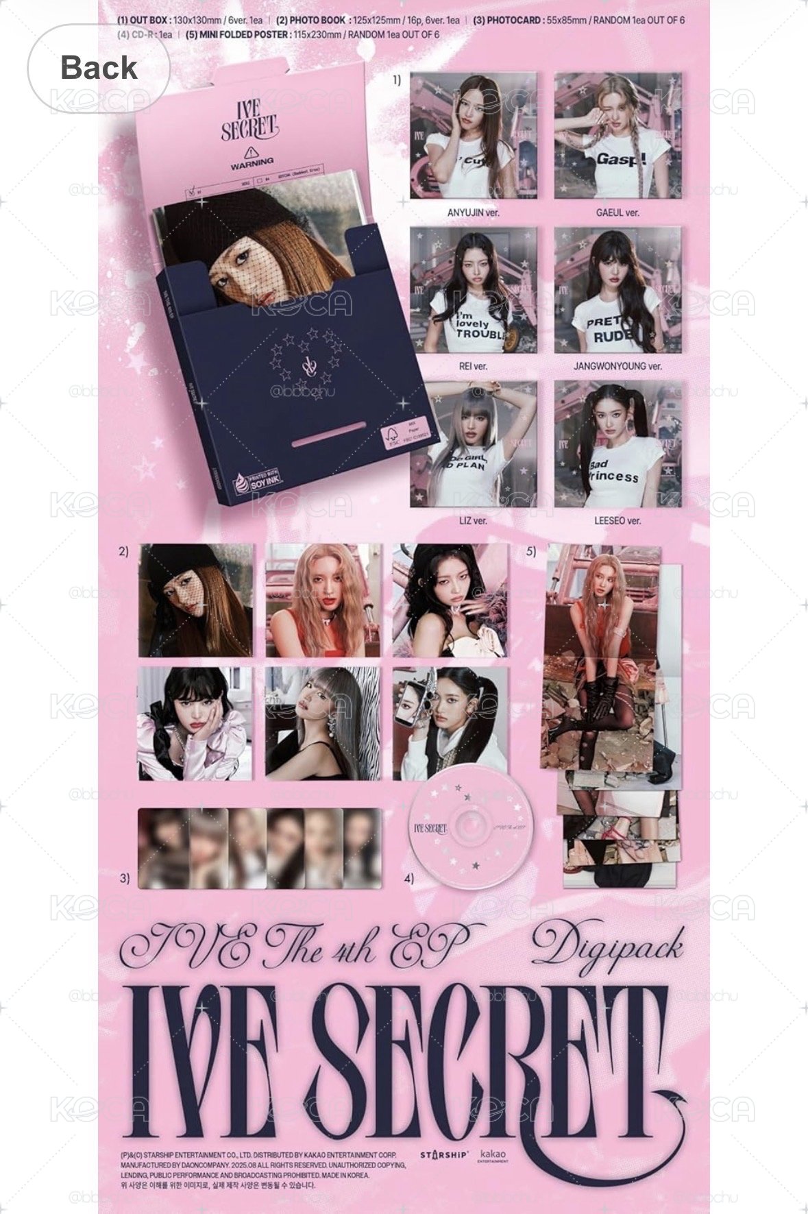 IVE SECRET DIGIPACK VER. 未拆一套