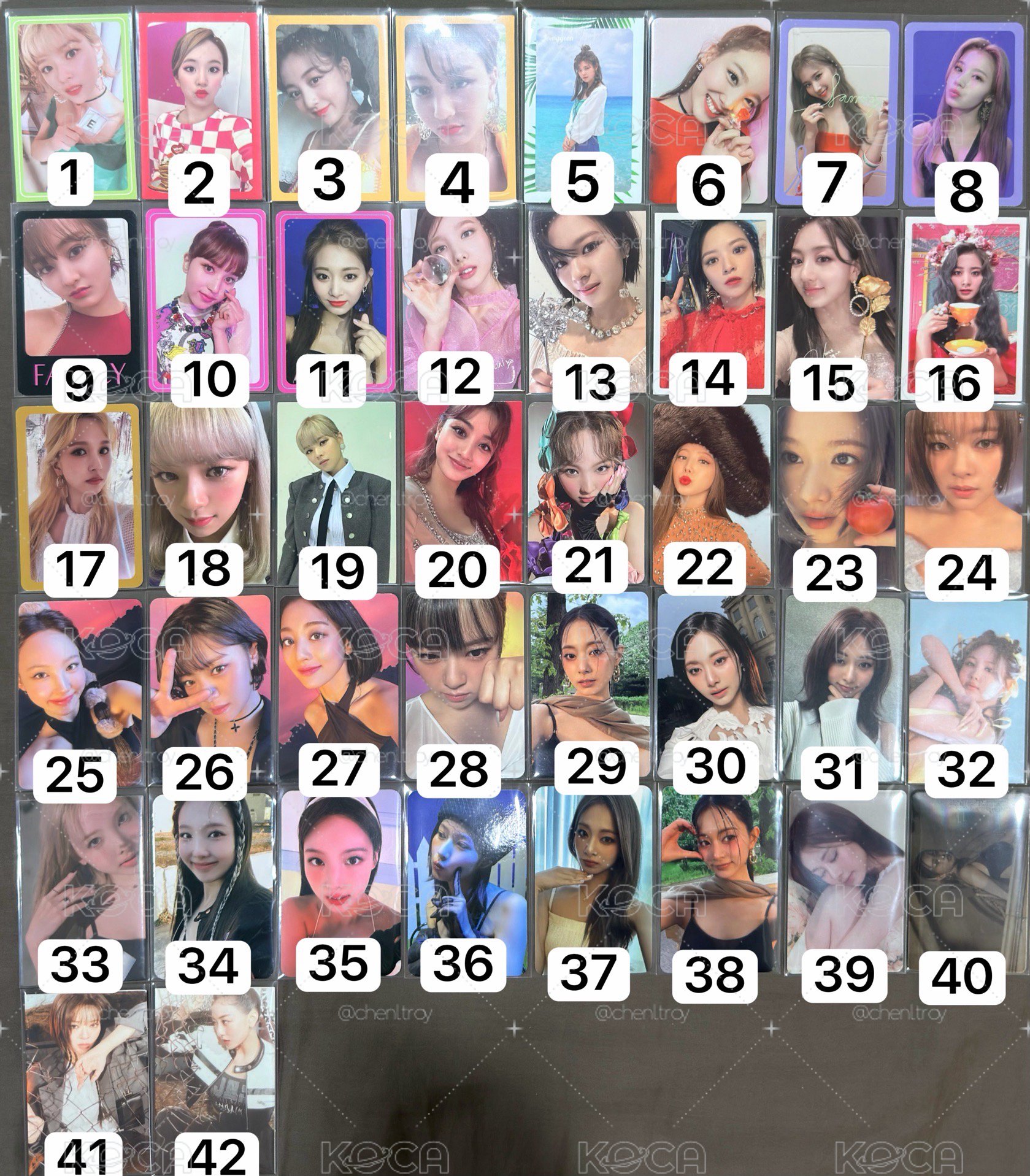 TWICE 小卡