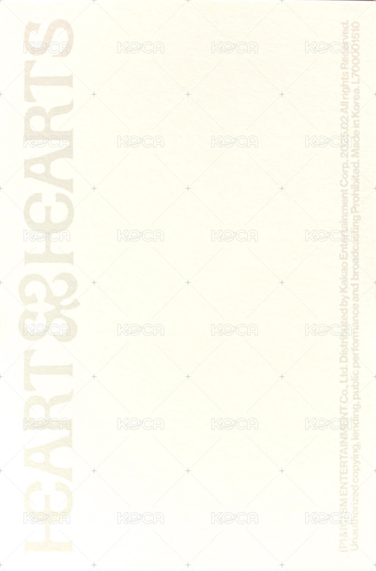 單一 明信片 PB ver. 背面