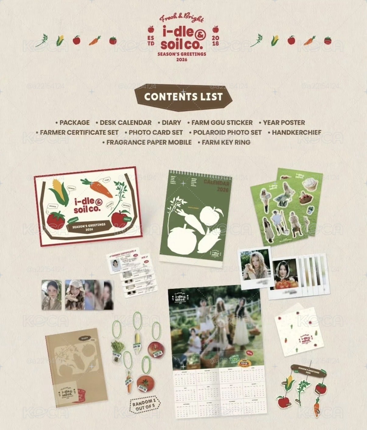 I-DLE IDLE 2026年 年曆 season greetings 全新未拆