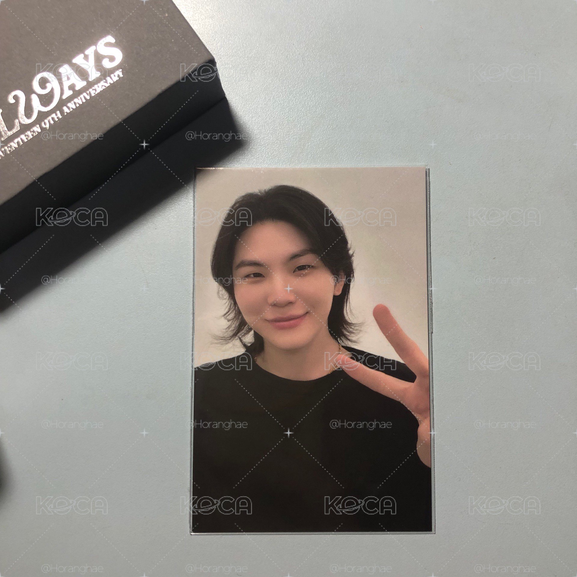 全新 9週年  woozi 項鍊（項鍊+小卡）