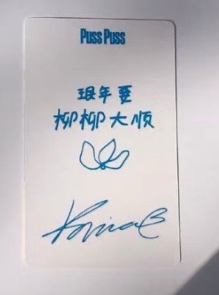 柳智敏 Puss Puss雜誌卡