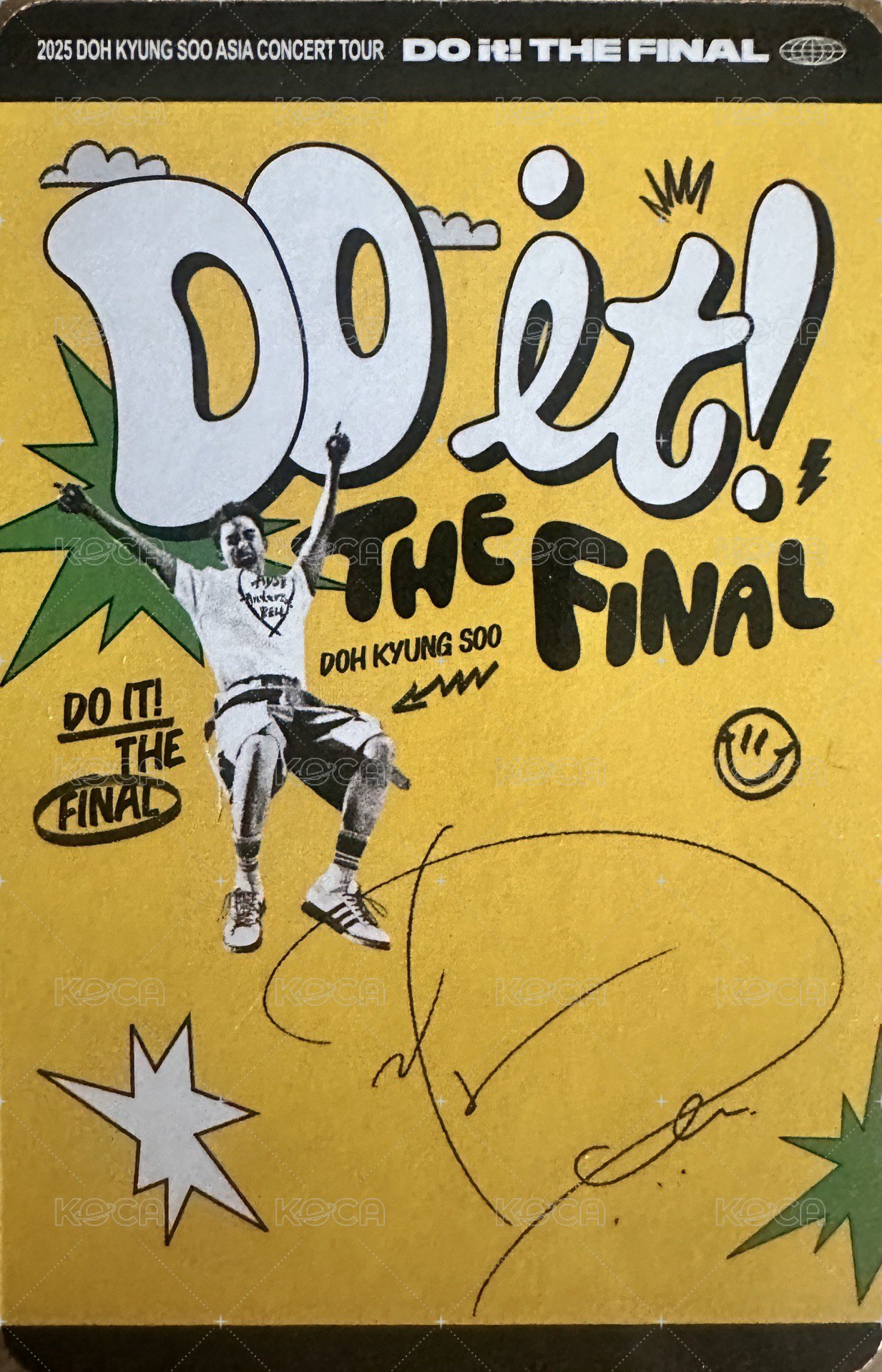 DOH KYUNG SOO ASIA CONCERT TOUR <DO it!> 入場卡 / 場限卡 首爾安可場 背面