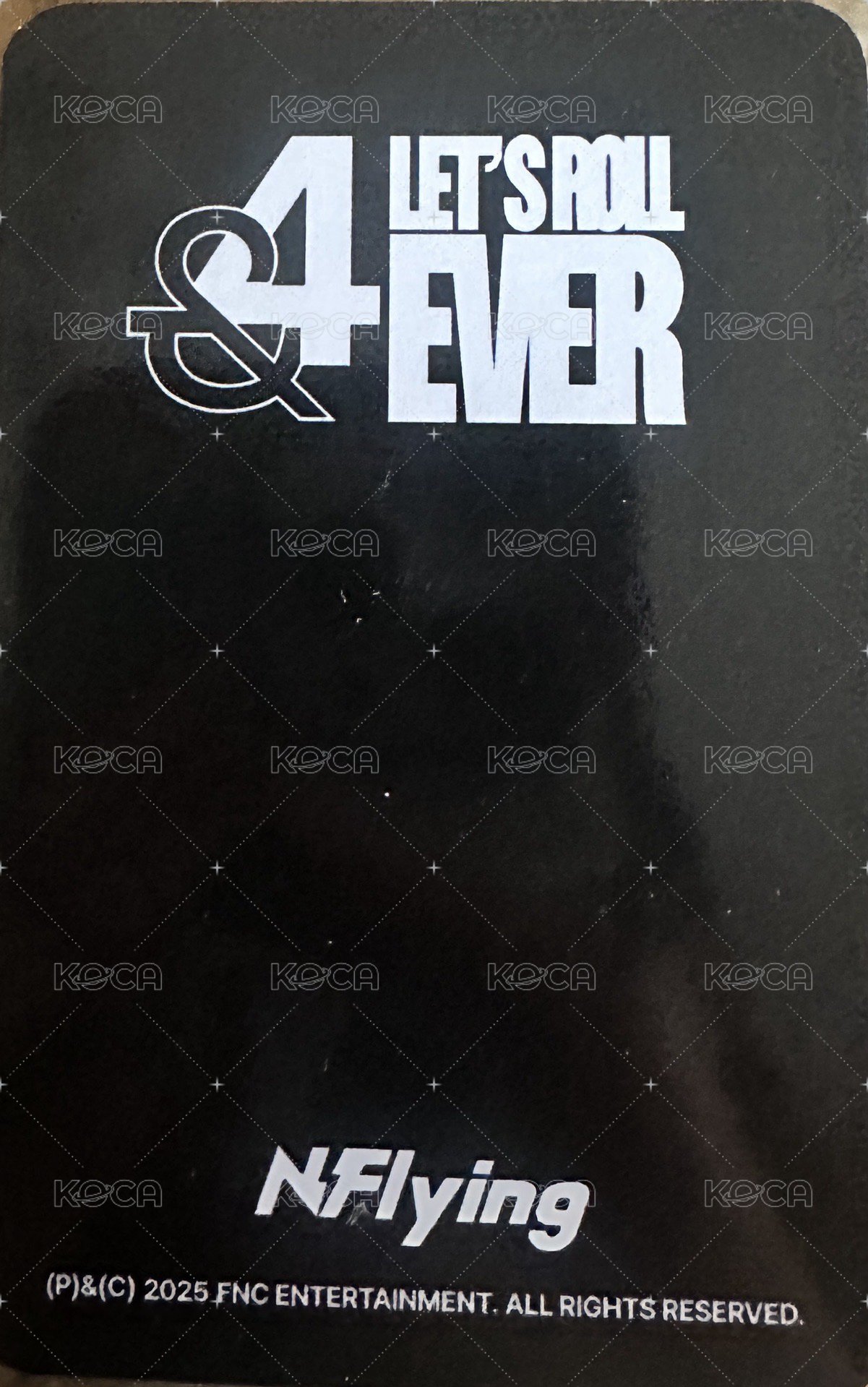 &4 首爾安可 滿額卡 宰勳雙人 背面