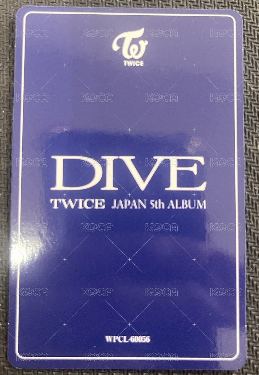 JP正規五 專輯卡  背面