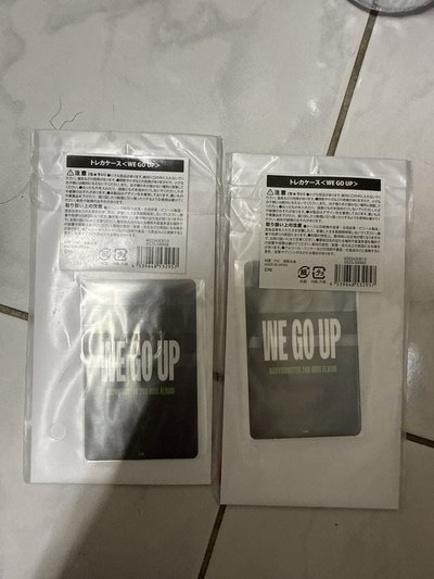 日本快閃店 we go up卡套組 全新未拆 小卡也未拆