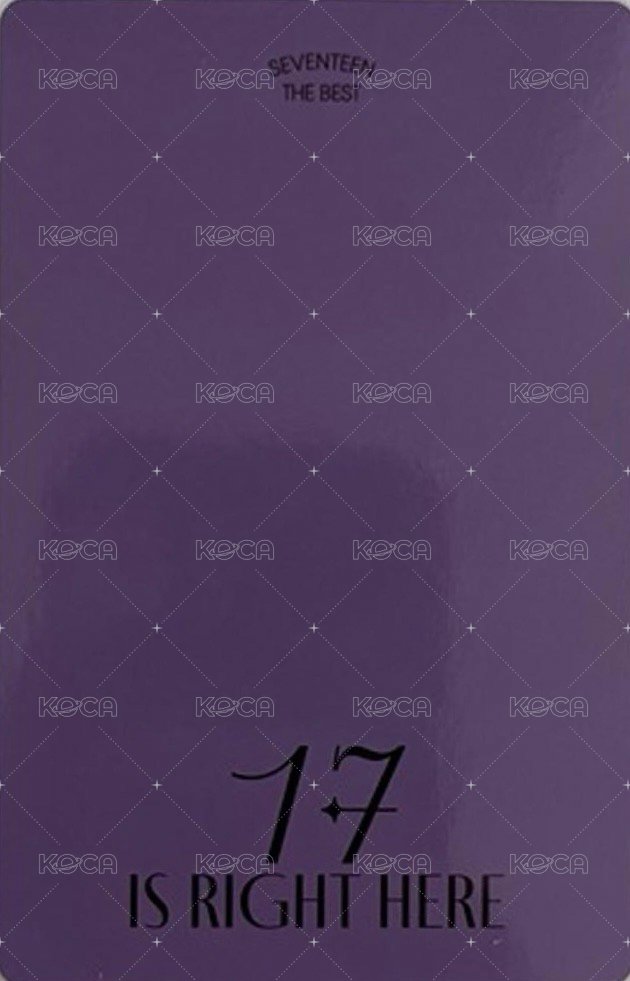 精選專 target 特典卡  背面